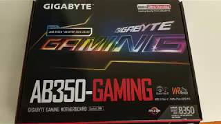 Gigabyte GAAB350Gaming Mainboard [upl. by Hilliary]