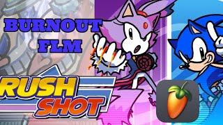 FNF Burnout Sonic and Blaze Mix but I made an FLM of it  Sonic Rush Shot Mod [upl. by Imoyn]