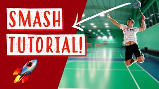 Badminton SMASH Tutorial  Improve Your POWER and Timing [upl. by Barmen]