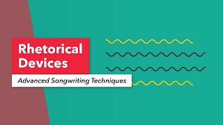 Advanced Songwriting Techniques Rhetorical Devices with Lyrics Anaphora Epistrophe amp Epanalepsis [upl. by Hendren]