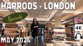 Harrods Londons Most Luxurious amp Expensive Store in 4K Walking Tour May 2024 [upl. by Rosenblum]