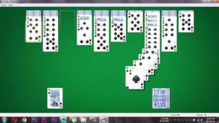 Spider Solitaire Windows 7 [upl. by Gibbon271]