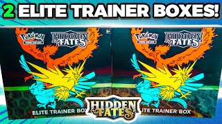 2 Pokemon Hidden Fates Elite Trainer Box [upl. by Sihonn]