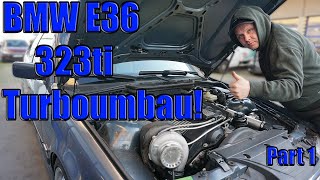 BMW E36 323ti Turbo Turboumbau M52B25 Turbo  KJ Mobil [upl. by Enella32]