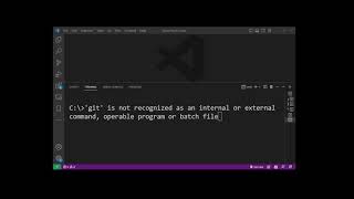 VSCode Terminal git is not recognized as internal or external command add gitcmd and gitbin [upl. by Legge]