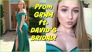 PROM 2019 GET READY WITH ME IN DAVIDS BRIDAL  JENNA AREND ♡ [upl. by Suoicerpal514]