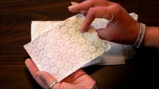 Embossing Toilet Paper  Paper crafts technique [upl. by Sherr]