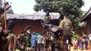 Bafut Jujus Dancing at a Funeral [upl. by Naawaj]