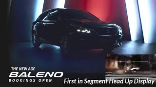 Baleno Facelift Bookings Open Maruti Suzuki Baleno Launch in India 2022 Baleno Head Up Display [upl. by Anileba]