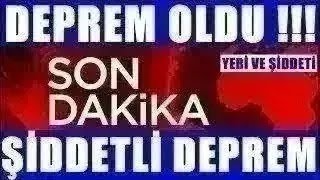 Korkutan DEPREM O İlimizden ŞİDDETLİ Korkutan DEPREM Son Dakika Haberi [upl. by Ellevehs852]