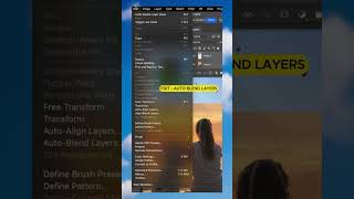 Auto blend in photoshop l photoshop tutorial shorts photoshoptutorial photoshop editing edit [upl. by Darren]