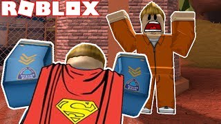 SUPERMAN IN JAILBREAK  ROBLOX Nub The Bounty Hunter 4 [upl. by Halli]