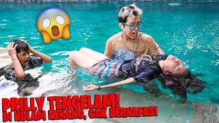 TEGANG PRILLY TIBATIBA TENGGELAM DI KOLAM RENANG DIKIRA DANGKAL DIA SEMPET GA BERNAFAS [upl. by Mihcaoj]