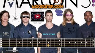 Maroon 5 Maps Bass Cover Lesson [upl. by Henricks]