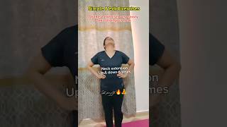 Simple Neck Exercises 🧘 exercisemotivation neckpainreliefexercises exercise1 shorts [upl. by Htial]