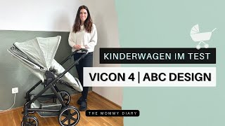 Kinderwagen 2023 ABC Design Vicon 4  Review  Demo  Wie gut ist das günstige Einsteigermodell [upl. by Misak]