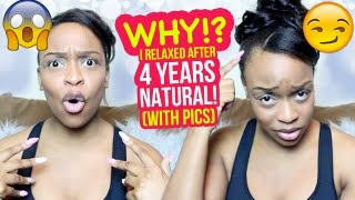 Why I RELAXED my Natural Hair [upl. by Sitnalta496]