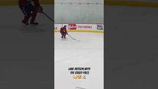 Wow Insane Pass By Lane Hutson gohabsgo habs NHL Canadiens MontrealCanadiens lanehutson [upl. by Aiuqes]