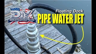 DIY Floating Dock Pipe Garden Hose Water Jet from DIYeasycrafts [upl. by Domenech939]