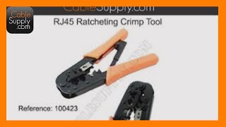 How to Use a RJ45 Modular Crimp Tool [upl. by Yelkrab]