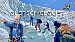 Aletsch Glacier Exploration With Expert Guide Kilian Volken and FPV Drone Shots  FloFPV [upl. by Kcirdahs]