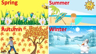 Four Seasons in English 🌞  Seasons amp Weather vocabulary [upl. by Av]