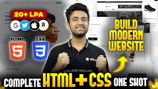 HTML amp CSS Full Course Beginners to Pro 2024  3 Mini Projects Included 🔥 Web Development Course [upl. by Googins]