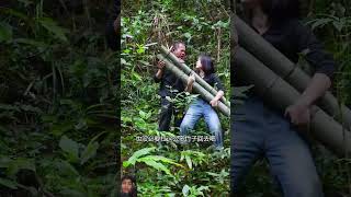 Plz like 👍Making food in jungle 😱 survival cooking chinesefood funny factswood comedyfilms [upl. by Laurena306]