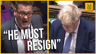 Boris Johnson must resign as an apology for lockdown breaking BYOB party tells Karl Turner [upl. by Ahsen]