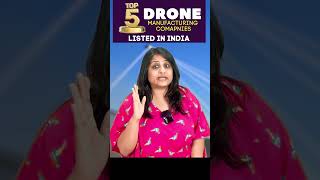 Top 5 Drone Manufacturing Companies Listed in Indian Stock Market stockmarket [upl. by Tichon34]