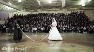 Bobov Rebbe Shlita dancing Mitzva Tantz at Wedding [upl. by Aviva64]