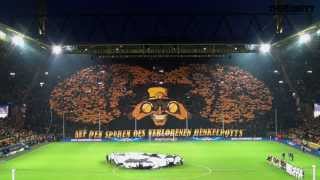 Borussia Dortmund  Malaga CF CHOREO Champions League [upl. by Hermione]