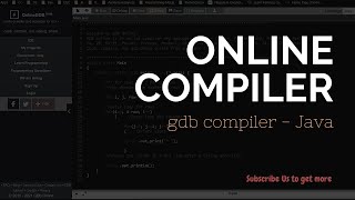 How to use Online Compiler to code in java  Online gdb compiler [upl. by Adnohr328]