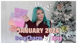 JANUARY 2024 BOXYCHARM BY IPSY UNBOXING IPSY UNBOXING JANUARY 2024 [upl. by Esinel]