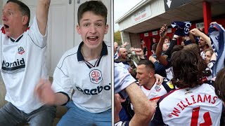 THE MOMENT BOLTON SECURE PROMOTION to LEAGUE ONE vs Crawley [upl. by Suu]