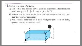 3Analise este bloco retangular a Se o vértice dá a ideia de ponto quais são os pontos destacados [upl. by Elmer518]