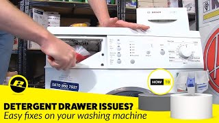 Detergent Drawer Problems in a Washing Machine Diagnosis amp Fixes [upl. by Enitsugua]