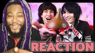 Jake Webber amp Johnnie Guilbert Trying Valentines Day Snacks  REACTION [upl. by Ettenaj651]