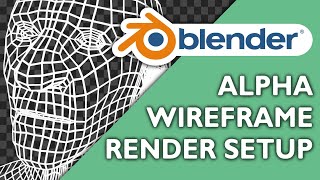 Easy Transparent Wireframe Rendering of a 3D Model with Cycles or Eevee  Blender Tutorial [upl. by Lin]