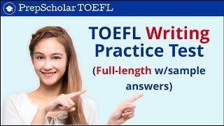 TOEFL Writing Practice Test  full test with answers [upl. by Ruff]