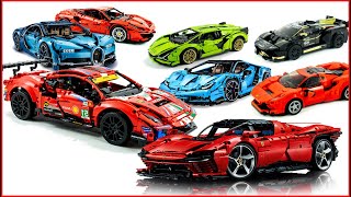 COMPILATION LEGO TECHNIC Top 5 Cars of All Time Ferrari Daytona  Lamborghini  Buggati Chiron [upl. by Corty694]