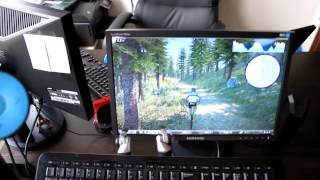 Tacx Genius Review Virtual Reality Forest Example [upl. by Airalednac]