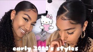 sleek zig zag part  baby hairs ft sunber hair ♡ [upl. by Bonn357]