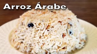 Receta de Como Hacer Arroz Árabe  Arroz Libanes con Fideos Almendras y Pasas  Arroz Mediterráneo [upl. by Selena]