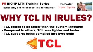 What did F5 choose TCL for iRules  Video 16  Free F5 LTM load balancer training videos [upl. by Mancino806]