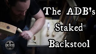 Building the Staked Backstool from the Anarchist Design Book [upl. by Eceerahs]