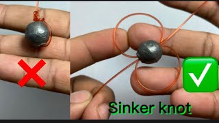 How to Easy Way Make a Sinker knot [upl. by Oemor]