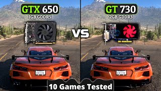 GT 730 vs GTX 650  10 Games Tested [upl. by Onailerua]