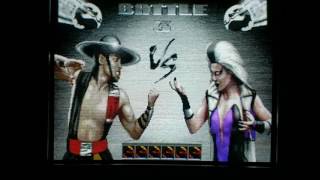 Mortal Kombat 3 MegadriveGenesis on CRT TV via SCART RGB  real hardware [upl. by Virgin548]