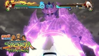 Sasuke Susanoo Perfecto vs Madara Rikudou MODS 60FPS  Naruto Storm Revolution [upl. by Noicpesnoc]